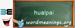 WordMeaning blackboard for hualpai